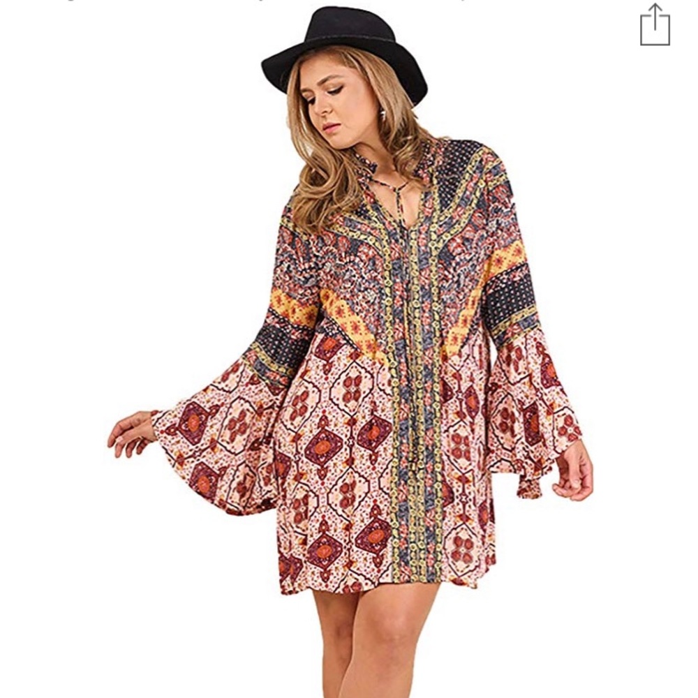 Umgee patchwork dress - Picture 2 of 6